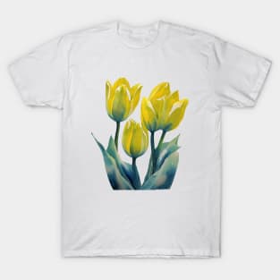 Yellow Tulips with no Background T-Shirt